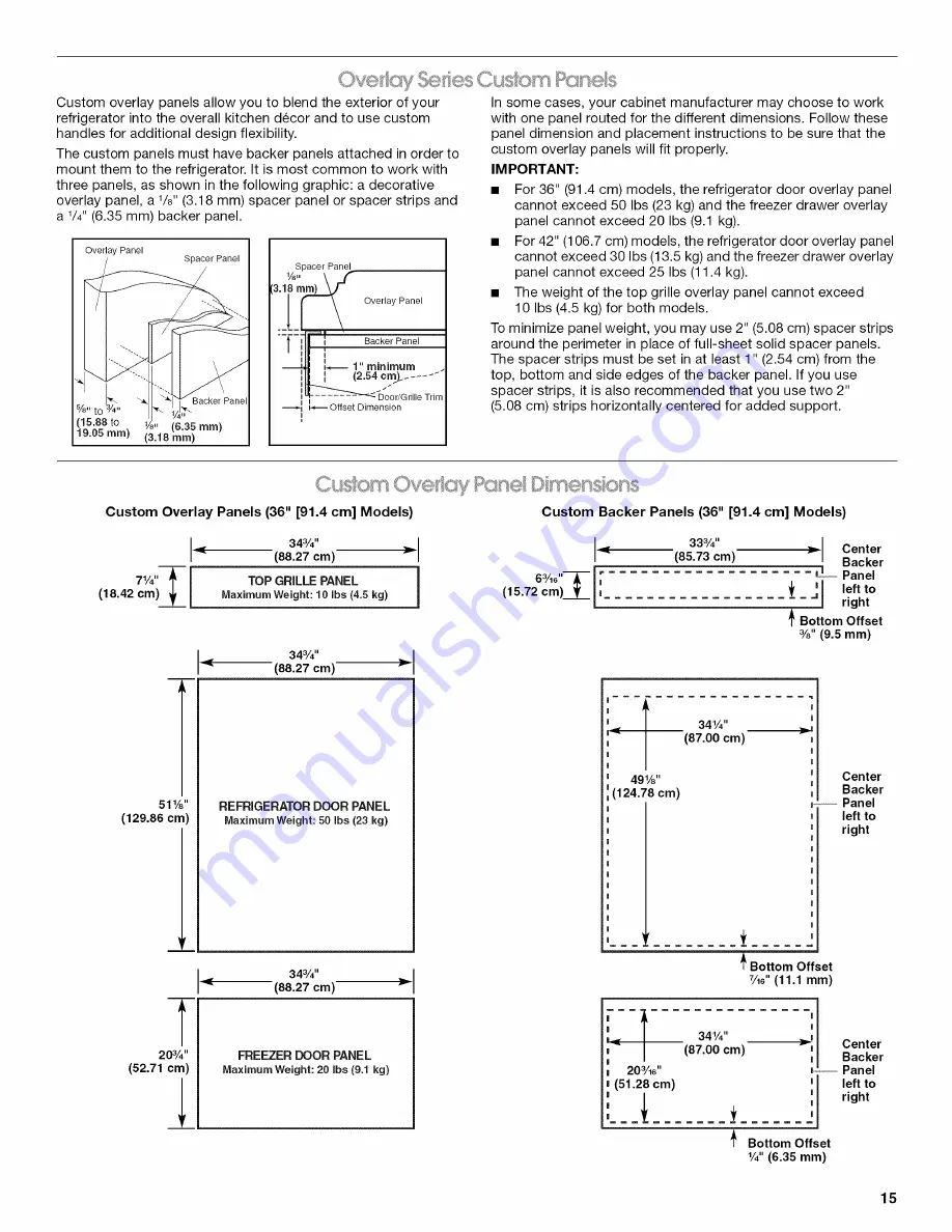 Jenn-Air JB36SEFXRB Installation Instructions Manual Download Page 15