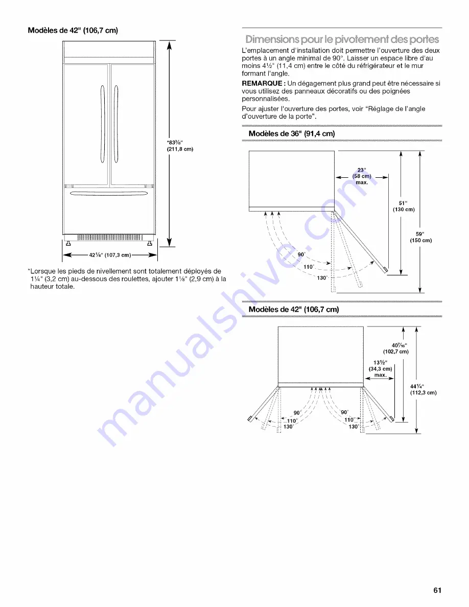 Jenn-Air JB36SEFXRB Installation Instructions Manual Download Page 61