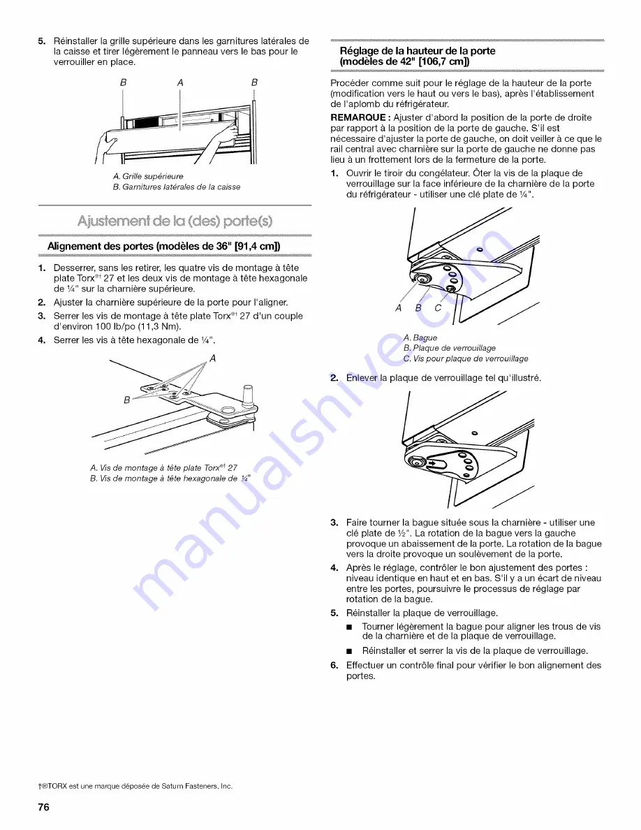 Jenn-Air JB36SEFXRB Installation Instructions Manual Download Page 76