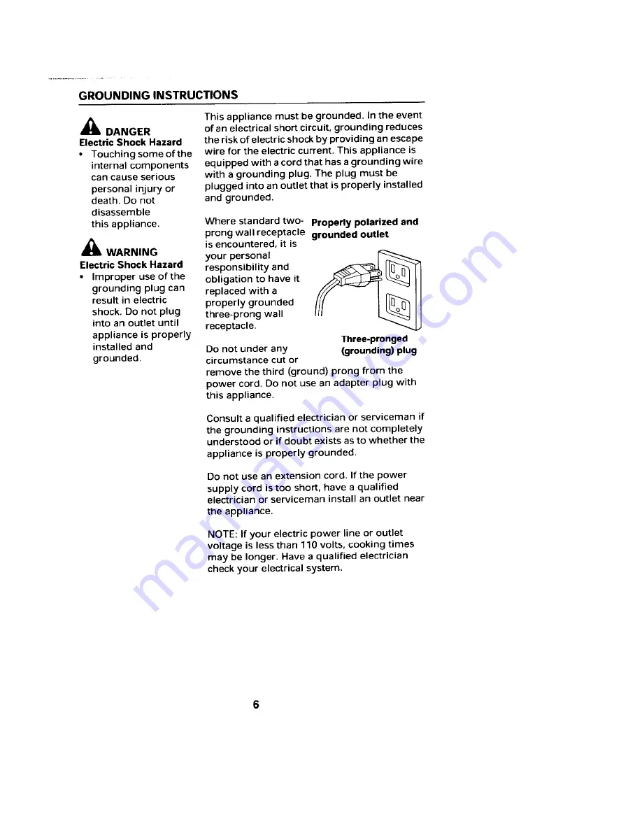 Jenn-Air JMV8100AA User Manual Download Page 6