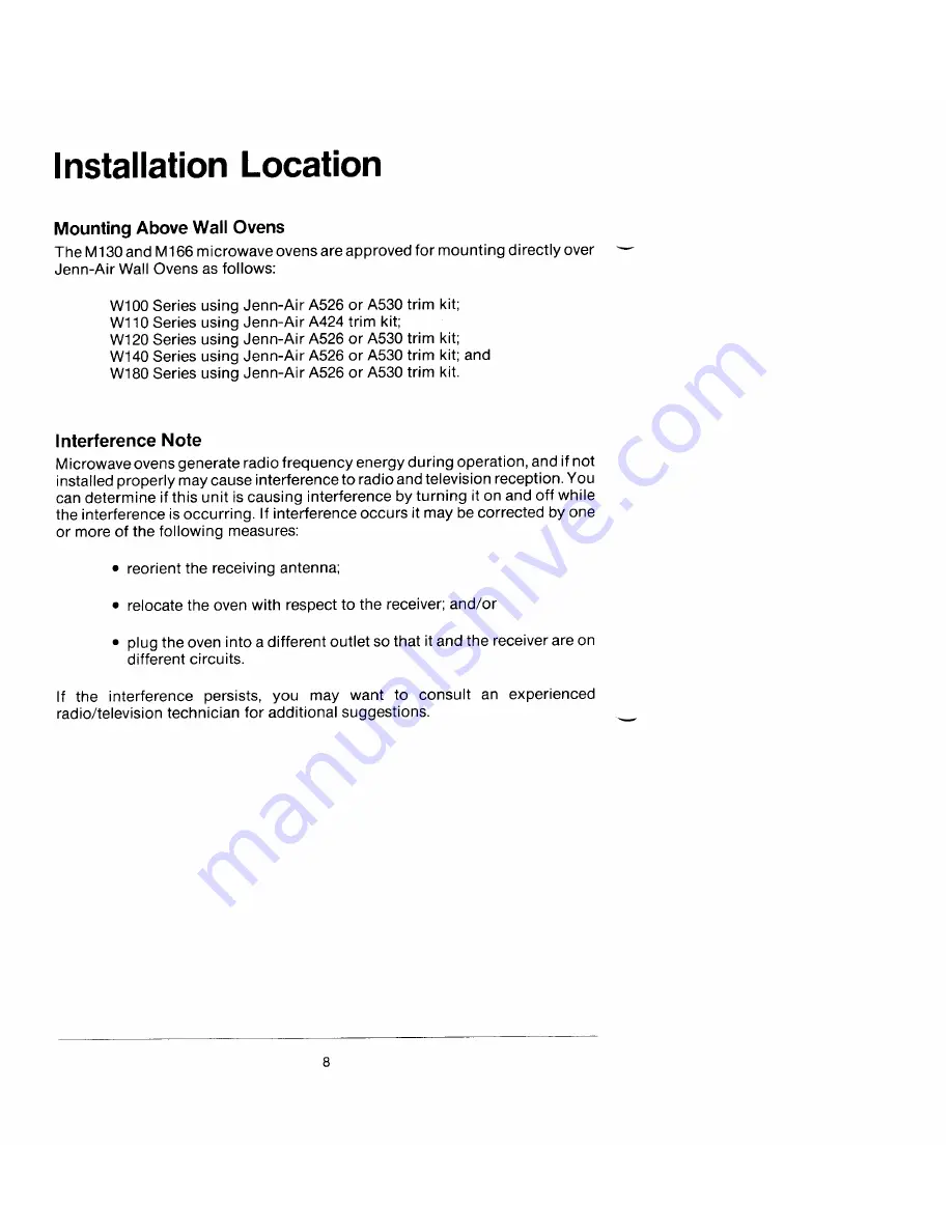 Jenn-Air M130 Use And Care Manual Download Page 6