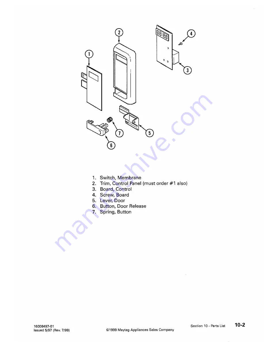 Jenn-Air M170 Service Manual Download Page 56