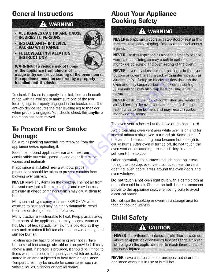 Jenn-Air Pro-Style JGR8890ADP14 Use & Care Manual Download Page 3