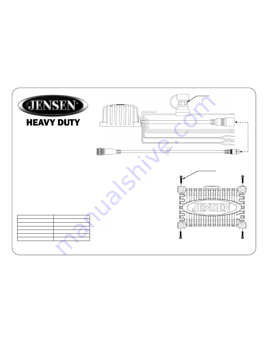 Jensen JAHD240BT Owner'S Manual Download Page 1