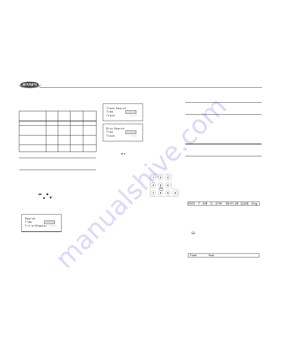 Jensen Mobile Multimedia AM/FM/DVD Receiver VM9410 Owner'S Manual Download Page 18