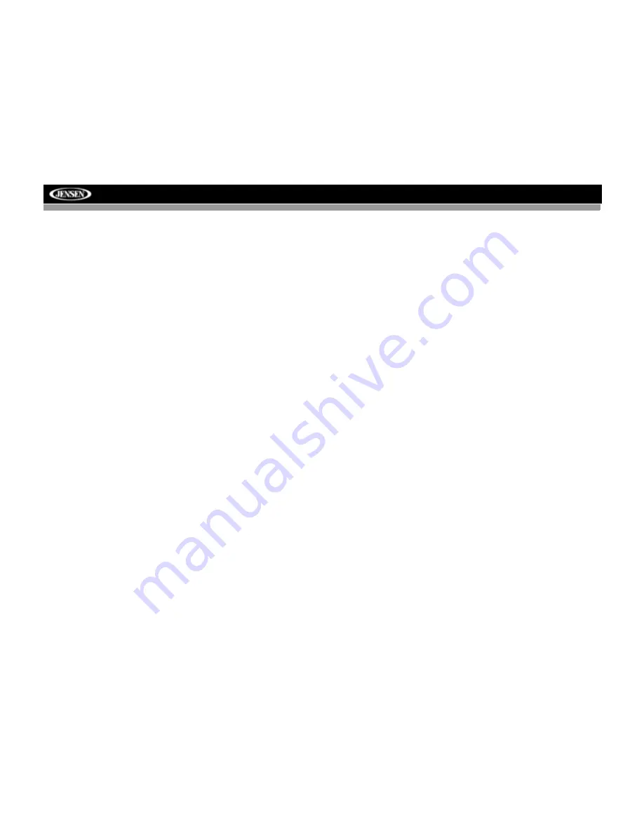 Jensen VM8013HD - Screen MultiMedia Receiver Installation And Operation Manual Download Page 4