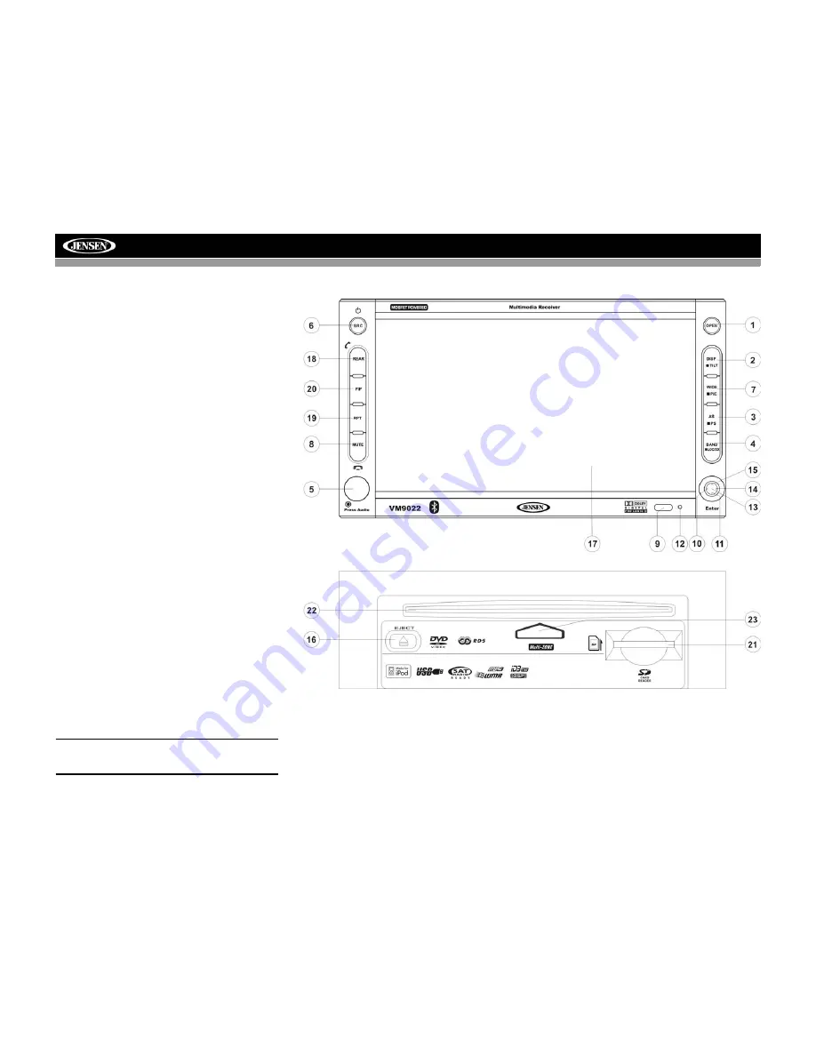 Jensen VM9022 - DVD Player With LCD Monitor Скачать руководство пользователя страница 88