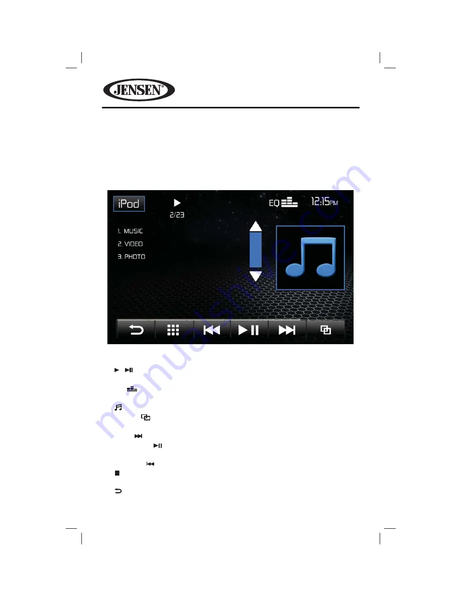 Jensen VM9215BT Скачать руководство пользователя страница 58