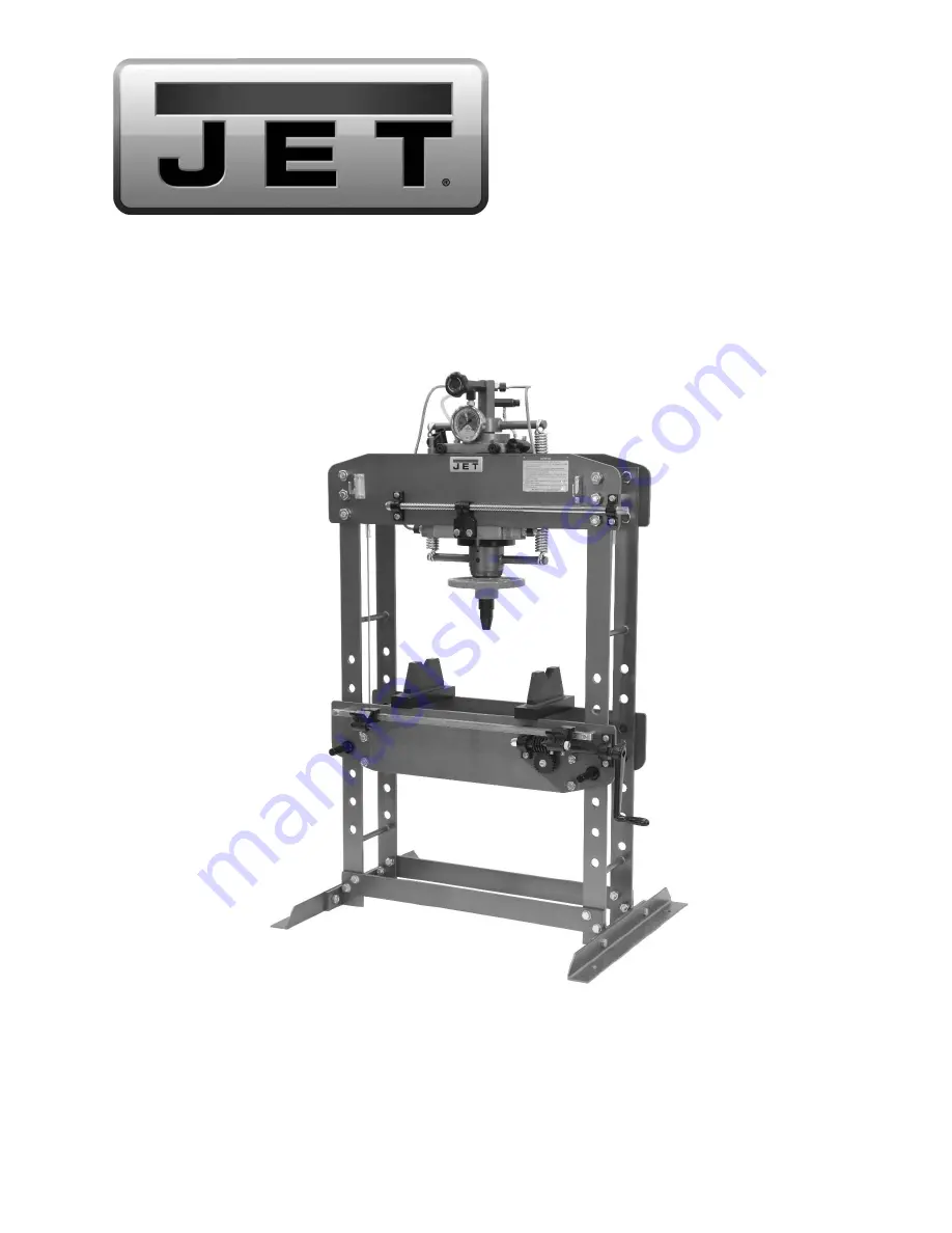 Jet HP-15A Operating Instructions And Parts Manual Download Page 1