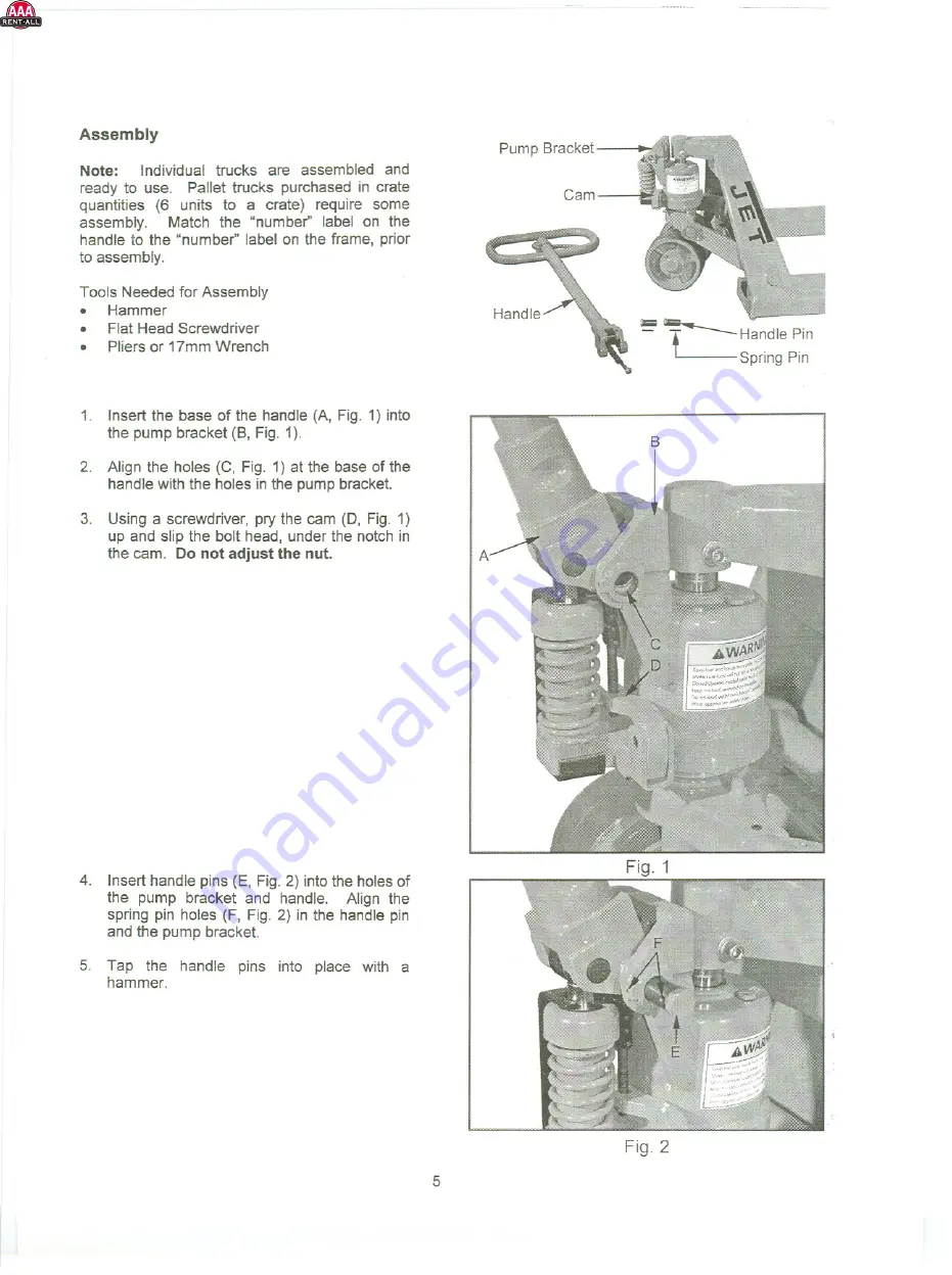 Jet J Series Owner'S Manual Download Page 5