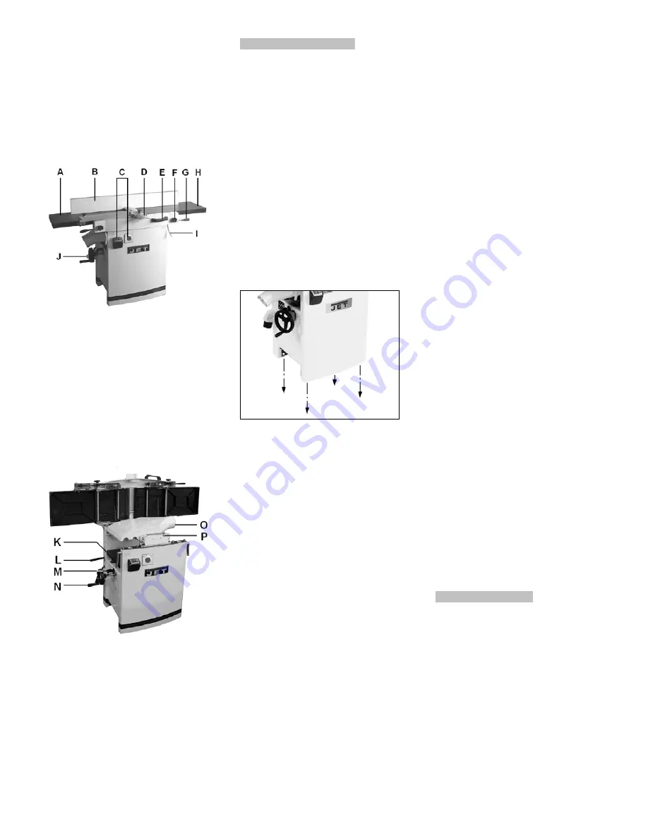 Jet JPT-410 Operating Instructions Manual Download Page 6