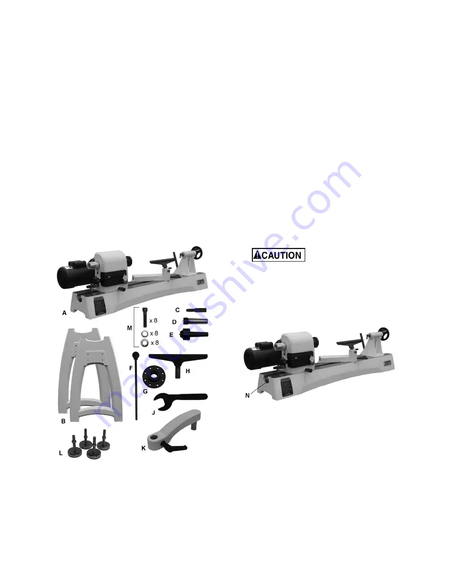 Jet JWL-1440VS Operating Instructions And Parts Manual Download Page 8