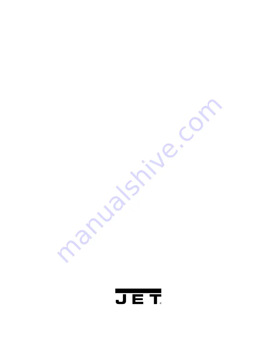 Jet MSS-1 Operating Instructions And Parts Manual Download Page 12