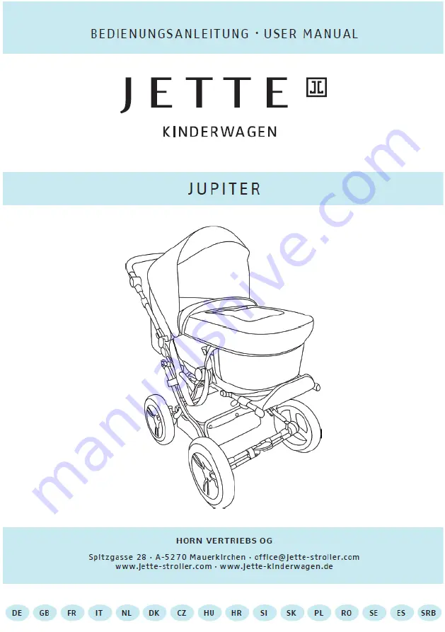 Jette Jupiter User Manual Download Page 1