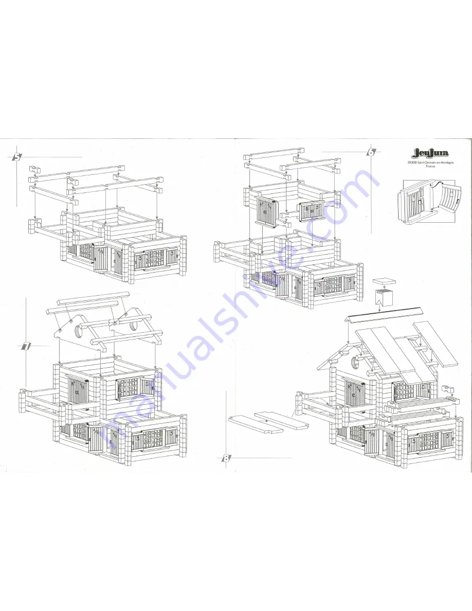 JEUJURA CHALET SUISSE 8045 Notice De Montage Download Page 2