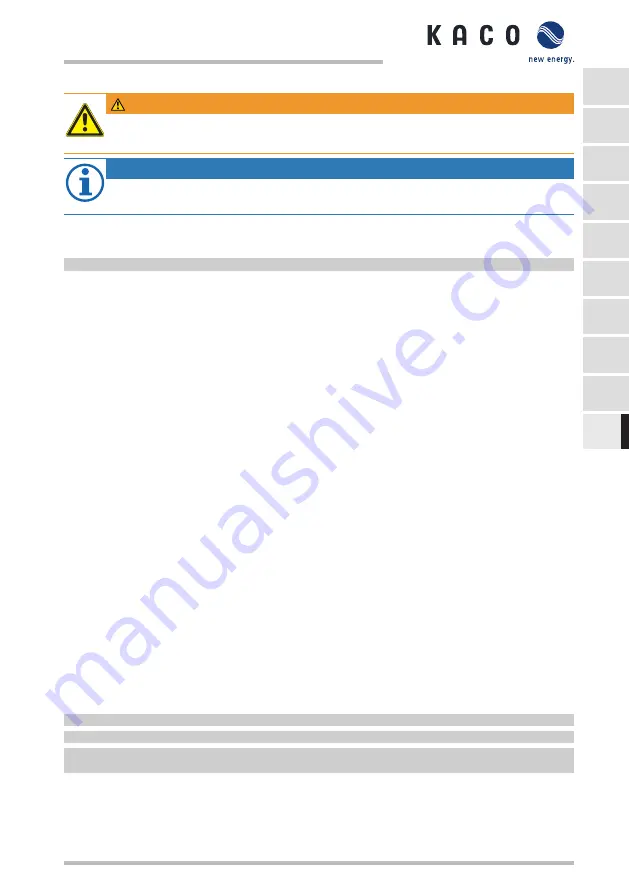 Kaco blueplanet 15.0 TL3 Quick Manual Download Page 87