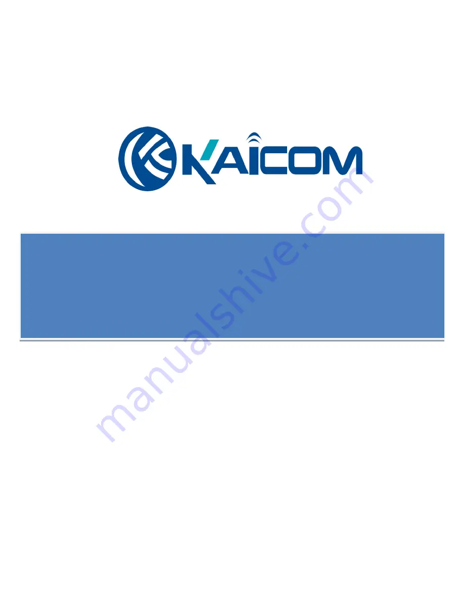 Kaicom K7 User Manual Download Page 1