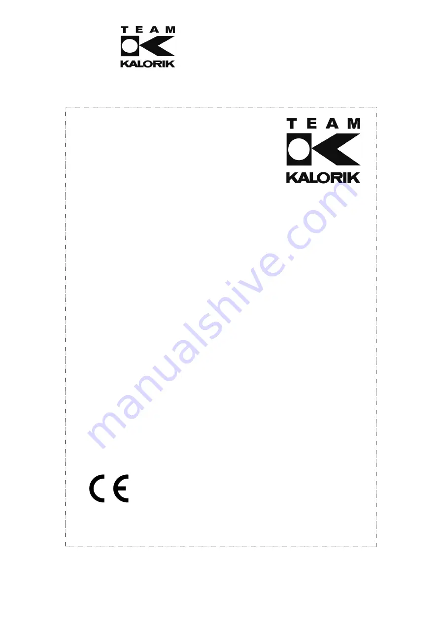 Kalorik TKG VT 2000 Operating Instructions Manual Download Page 1