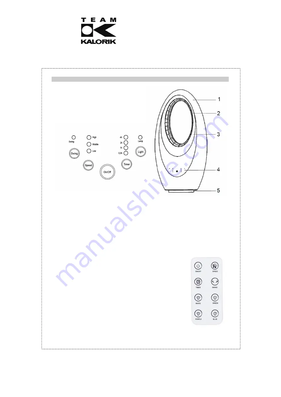 Kalorik TKG VT 2000 Operating Instructions Manual Download Page 25