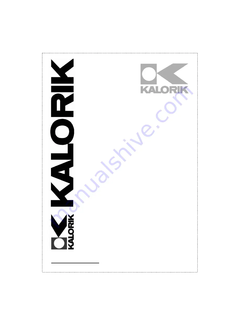 Kalorik USK OV 32091 Operating	 Instruction Download Page 1