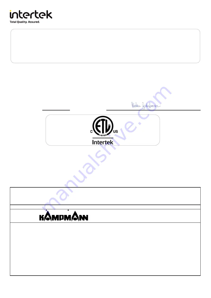 Kampmann Katherm HK Assembly And Installation Instructions Manual Download Page 14