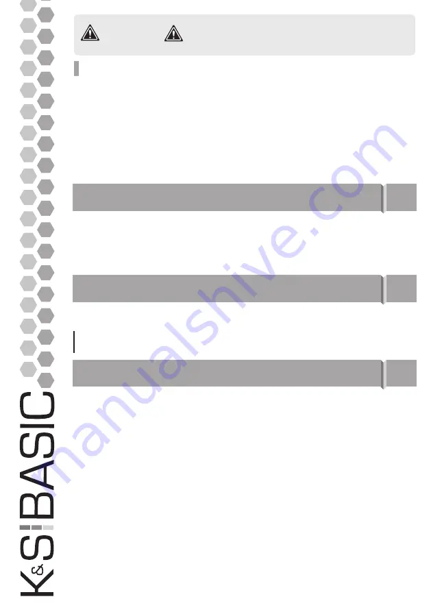 K&S BASIC KSB 12i S Manual Download Page 38