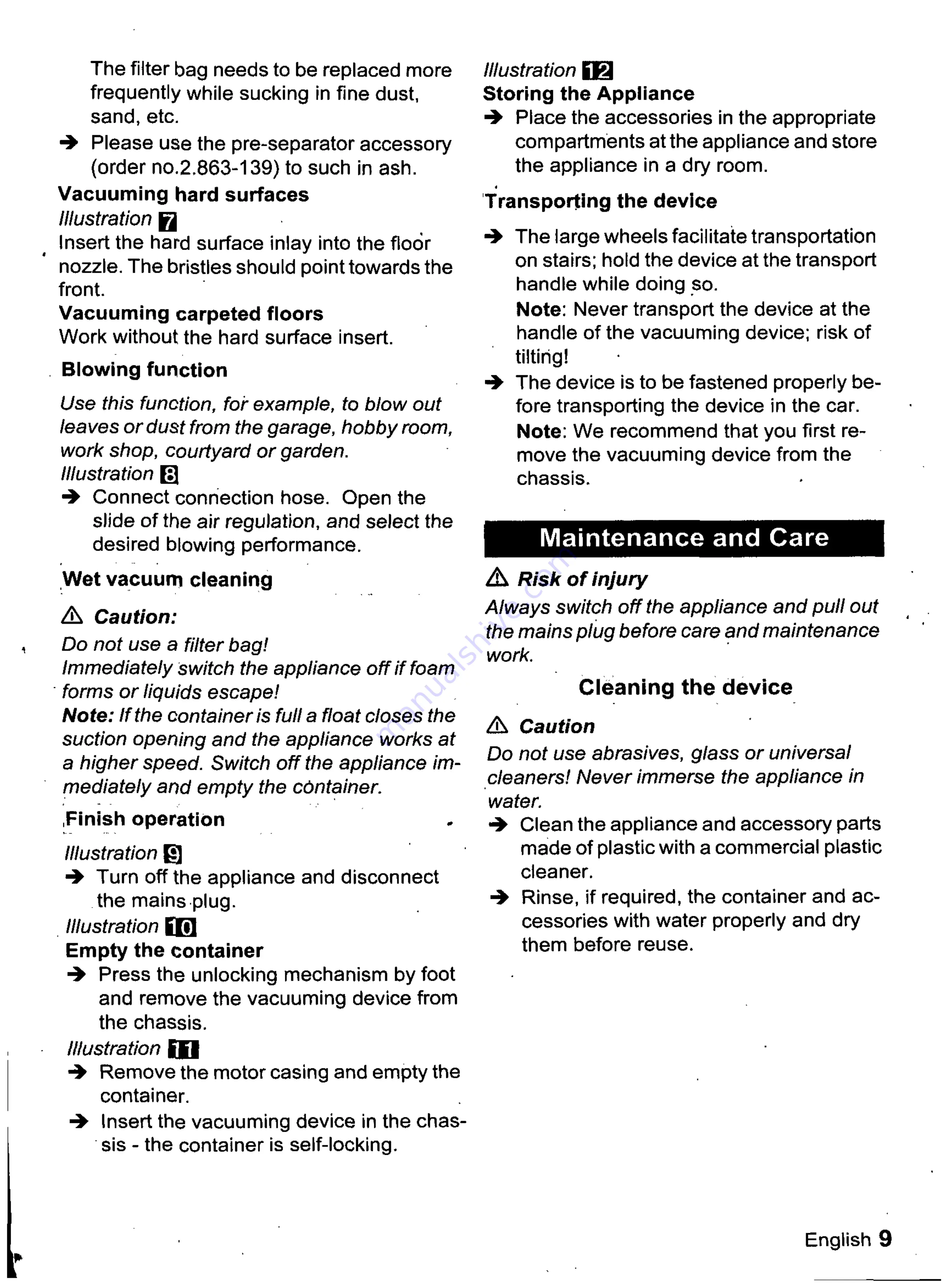 Kärcher A 2206 X User Manual Download Page 5