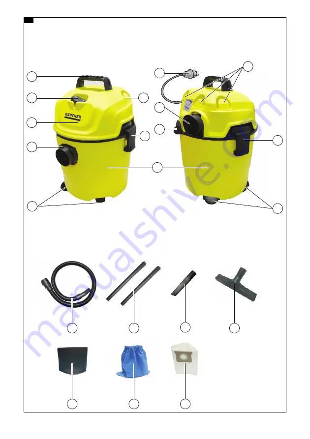 Kärcher WD 1 Classic Original Instructions Manual Download Page 2