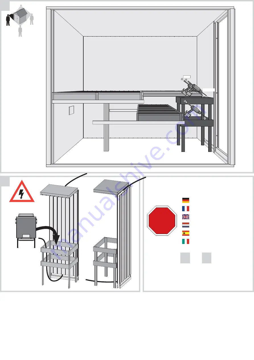 Karibu 26663 Assembly Instructions Manual Download Page 14