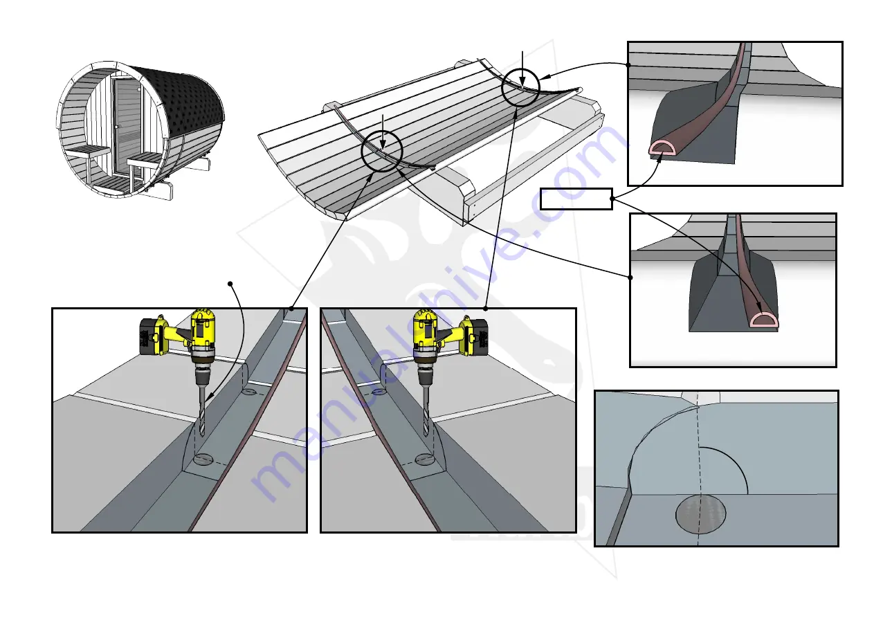 Karibu Sauna 280 Assembly Instructions Manual Download Page 8