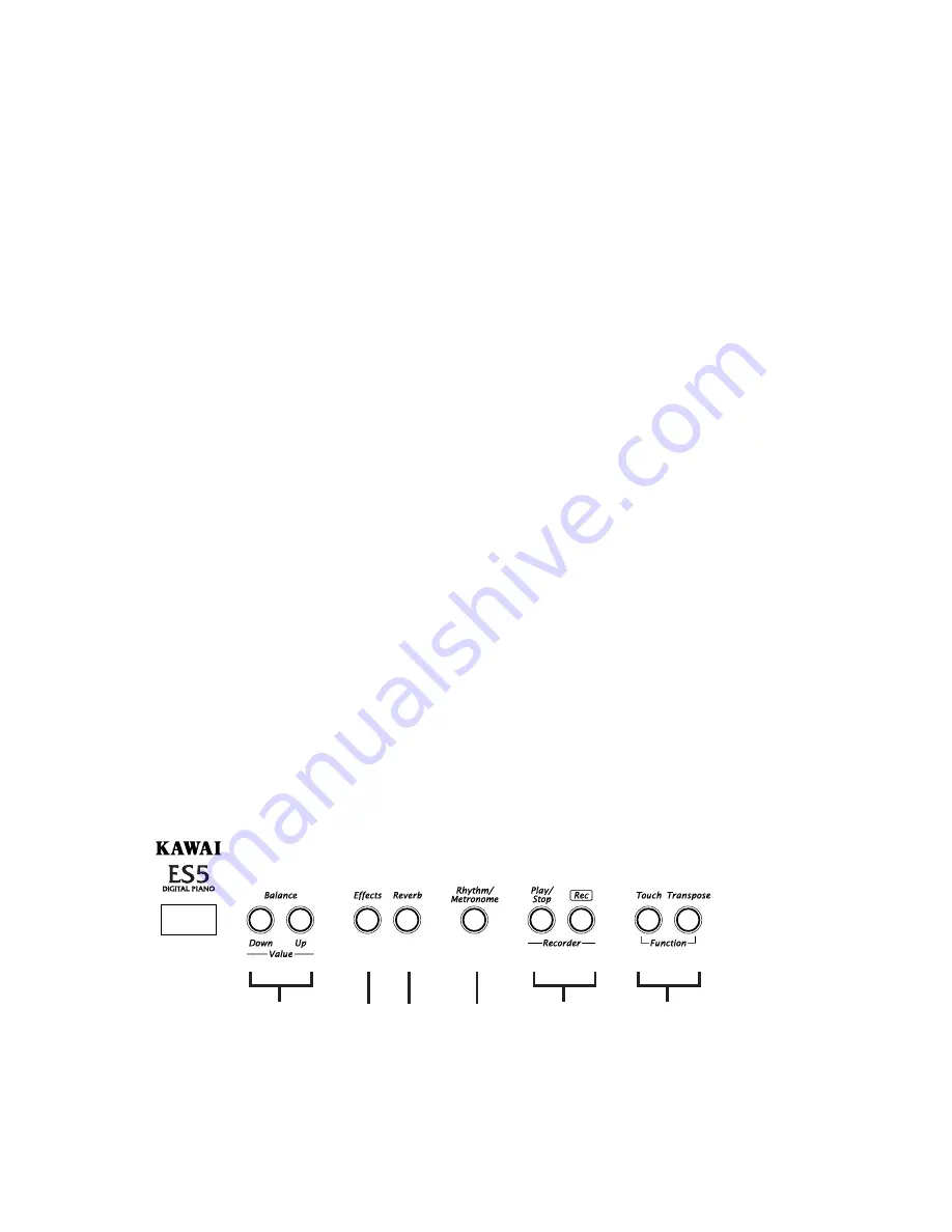 Kawai ES3 Owner'S Manual Download Page 9