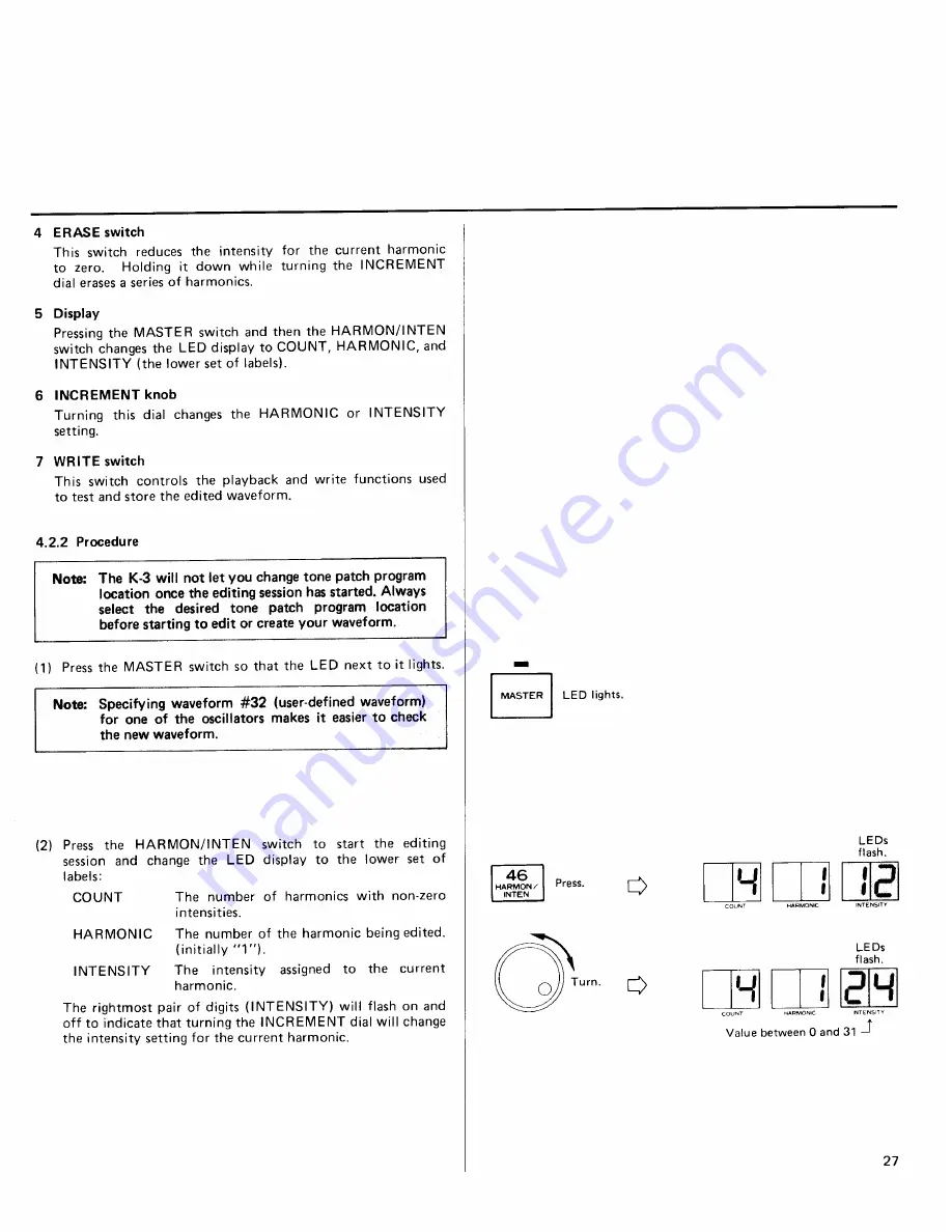 Kawai K3 Скачать руководство пользователя страница 31