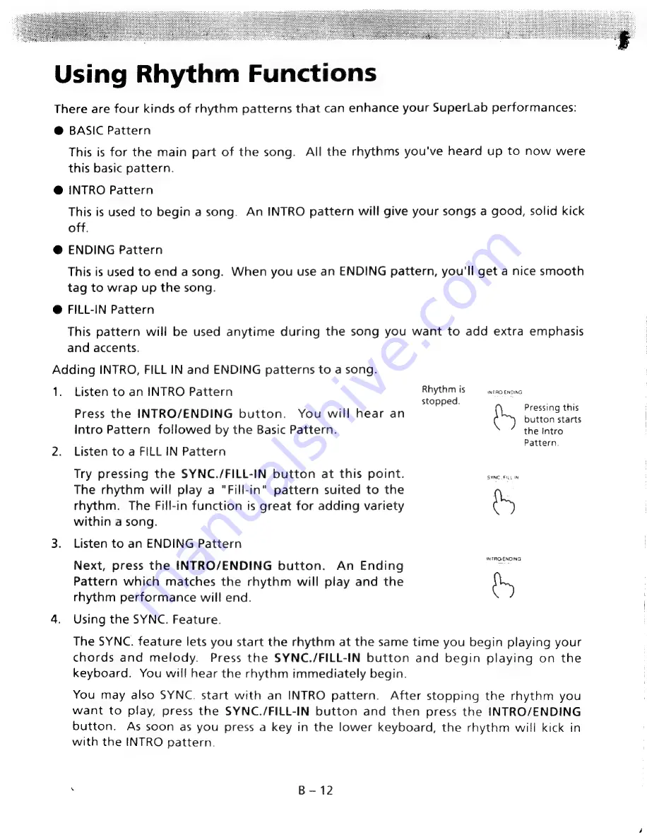 Kawai SUPER LAB FS2000 Owner'S Manual Download Page 15