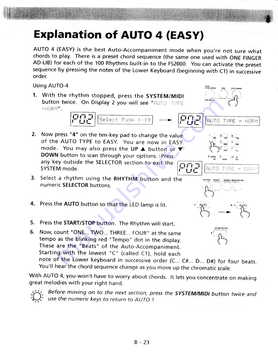 Kawai SUPER LAB FS2000 Owner'S Manual Download Page 26