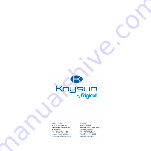 Kaysun KCTAQ-03 Installation & Owner'S Manual Download Page 68