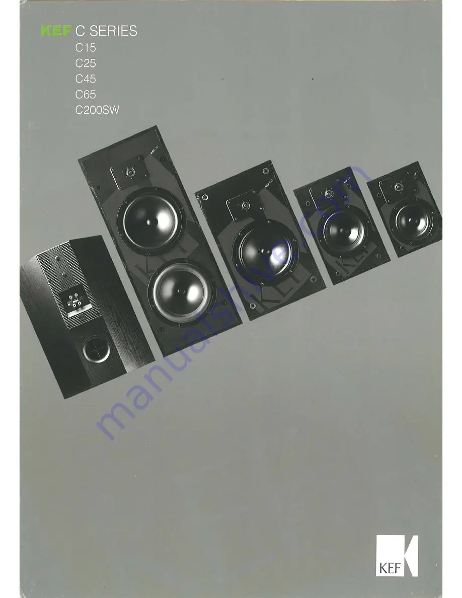 KEF C15 Brochure & Specs Download Page 1