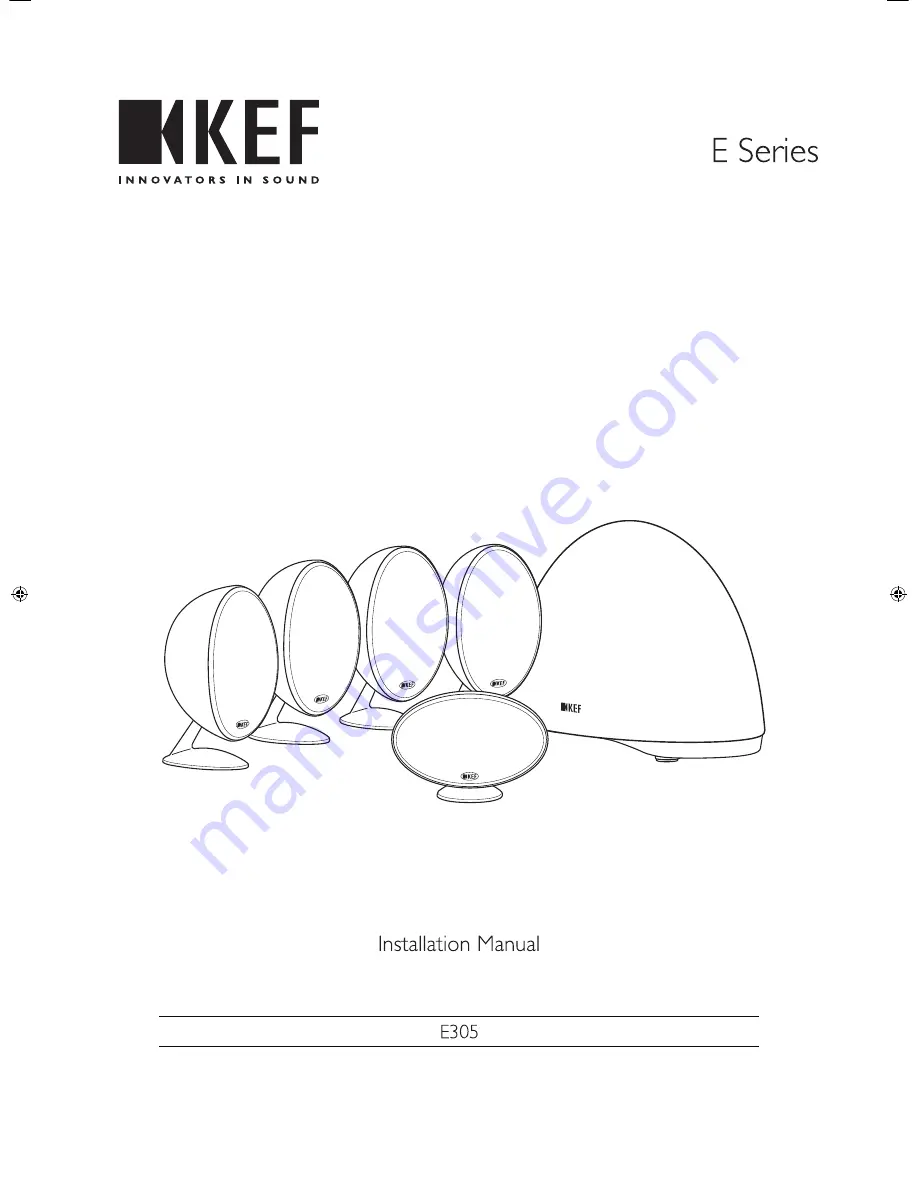 KEF E Series Скачать руководство пользователя страница 1