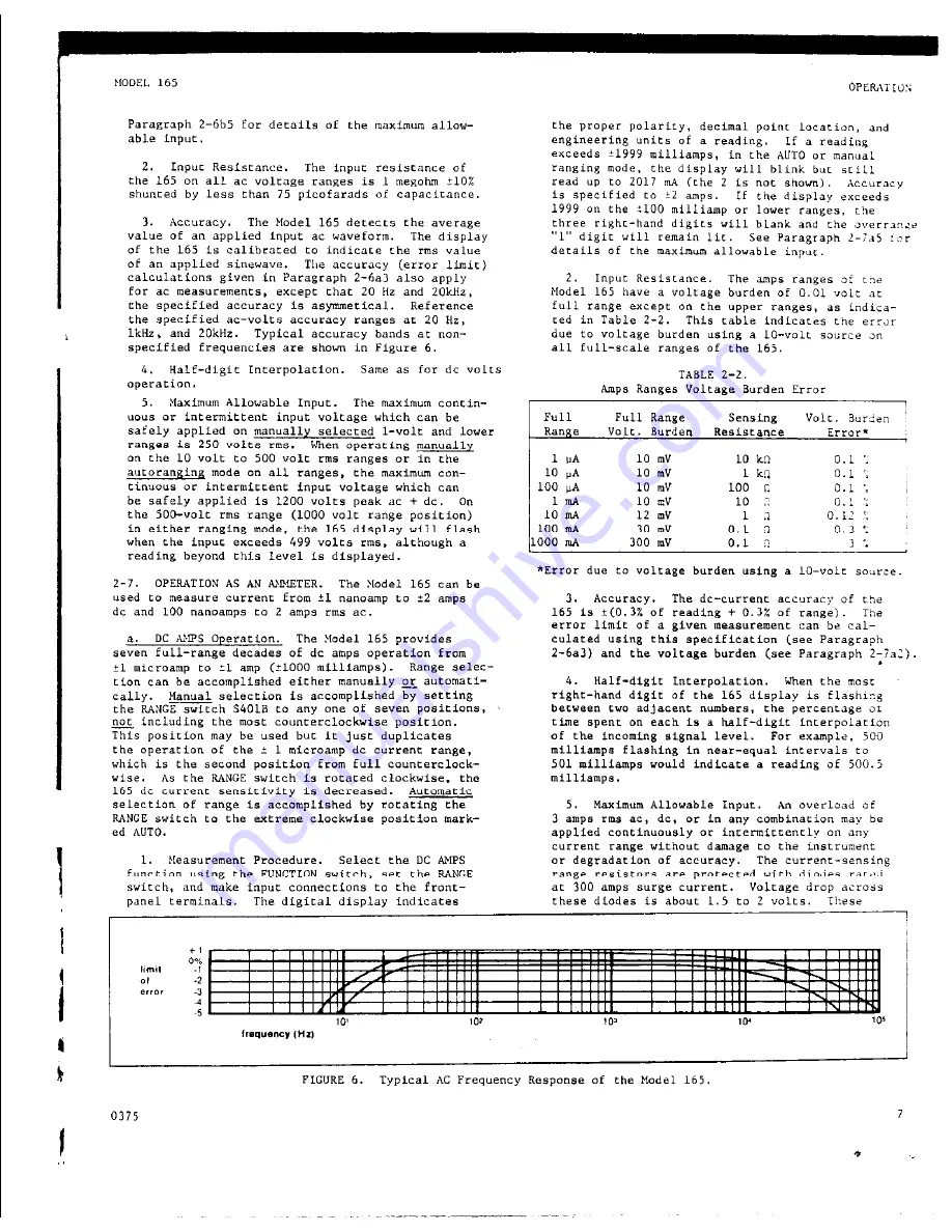 Keithley 165 Скачать руководство пользователя страница 11