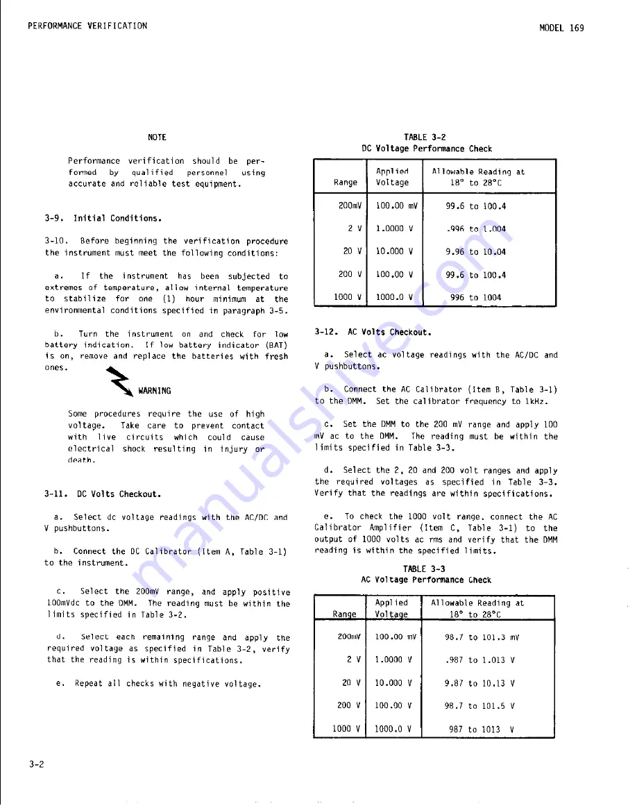 Keithley 169 Скачать руководство пользователя страница 17