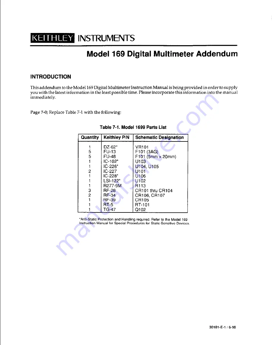 Keithley 169 Скачать руководство пользователя страница 51