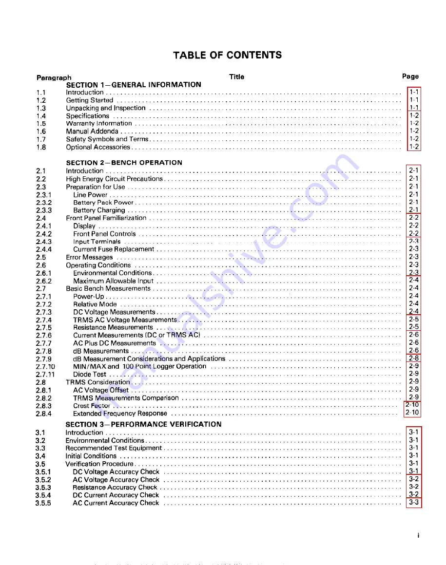 Keithley 175 Instruction Manual Download Page 4