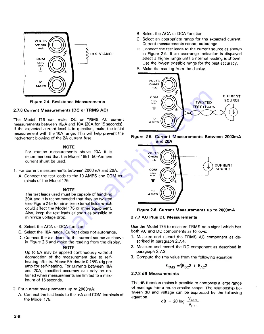 Keithley 175 Instruction Manual Download Page 19