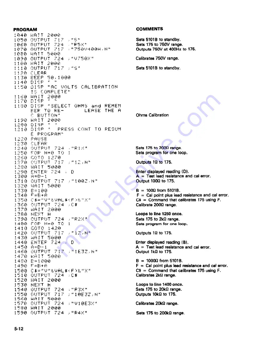 Keithley 175 Instruction Manual Download Page 47