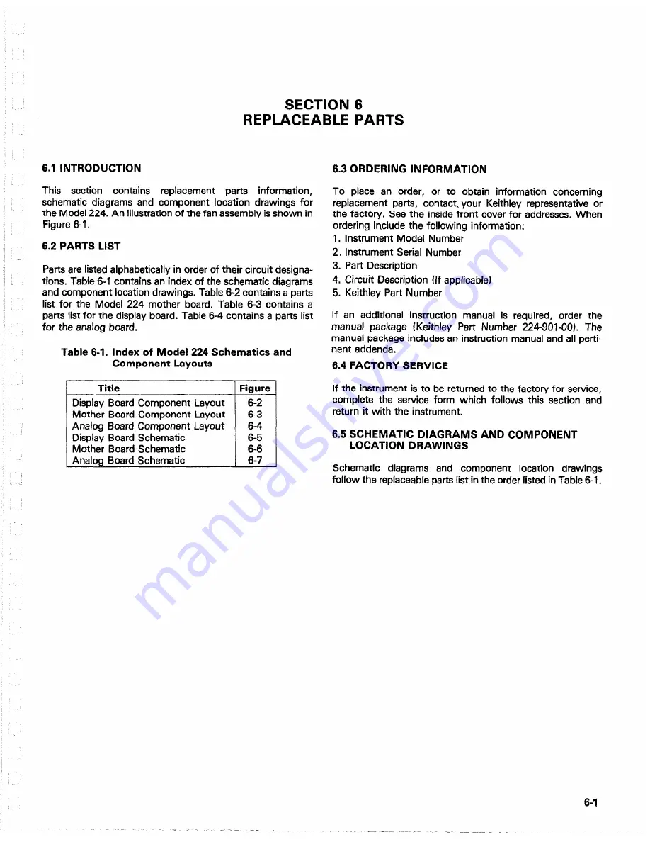 Keithley 224 Скачать руководство пользователя страница 47