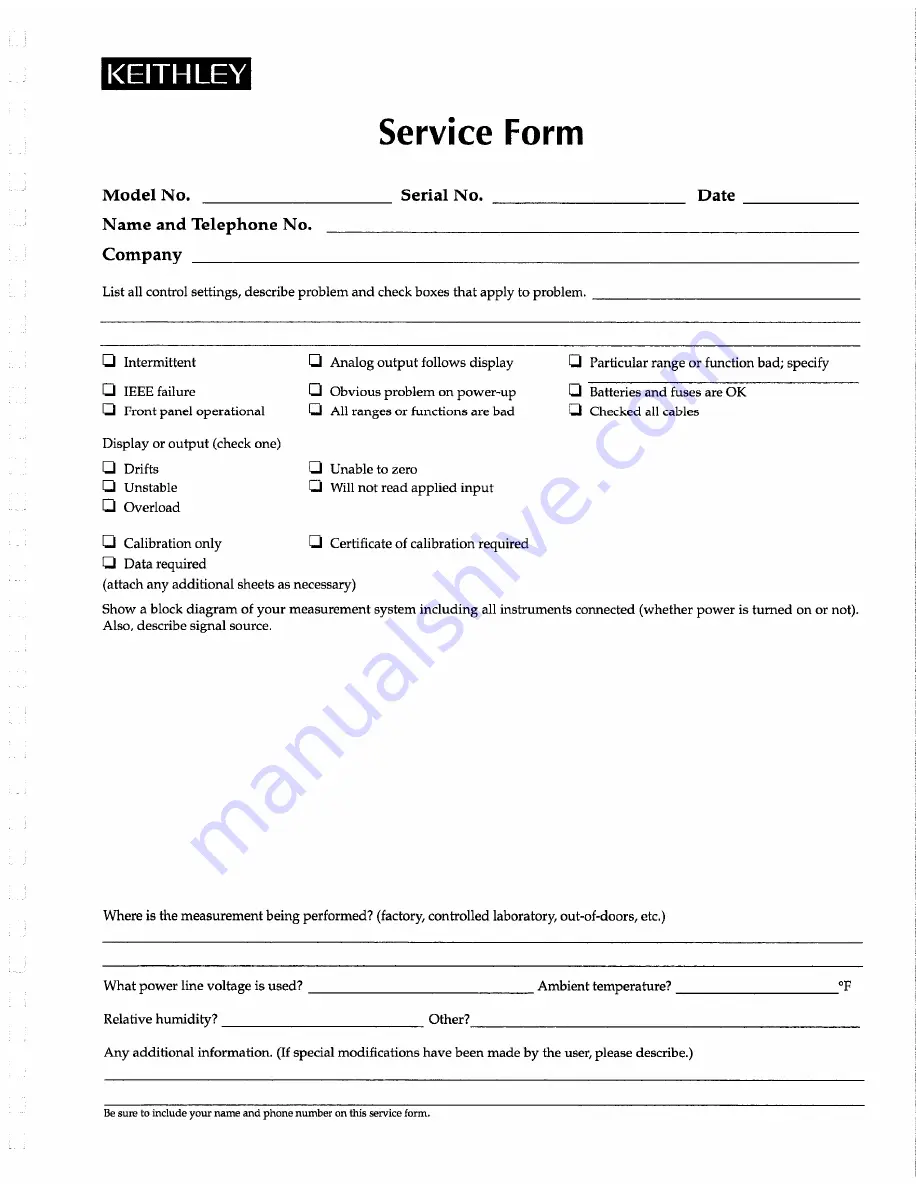 Keithley 224 Instruction Manual Download Page 68