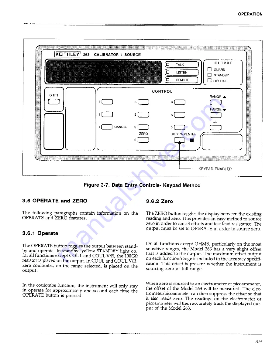 Keithley 263 Instruction Manual Download Page 39