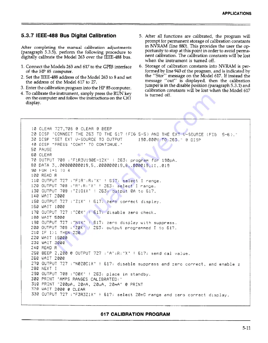 Keithley 263 Скачать руководство пользователя страница 104