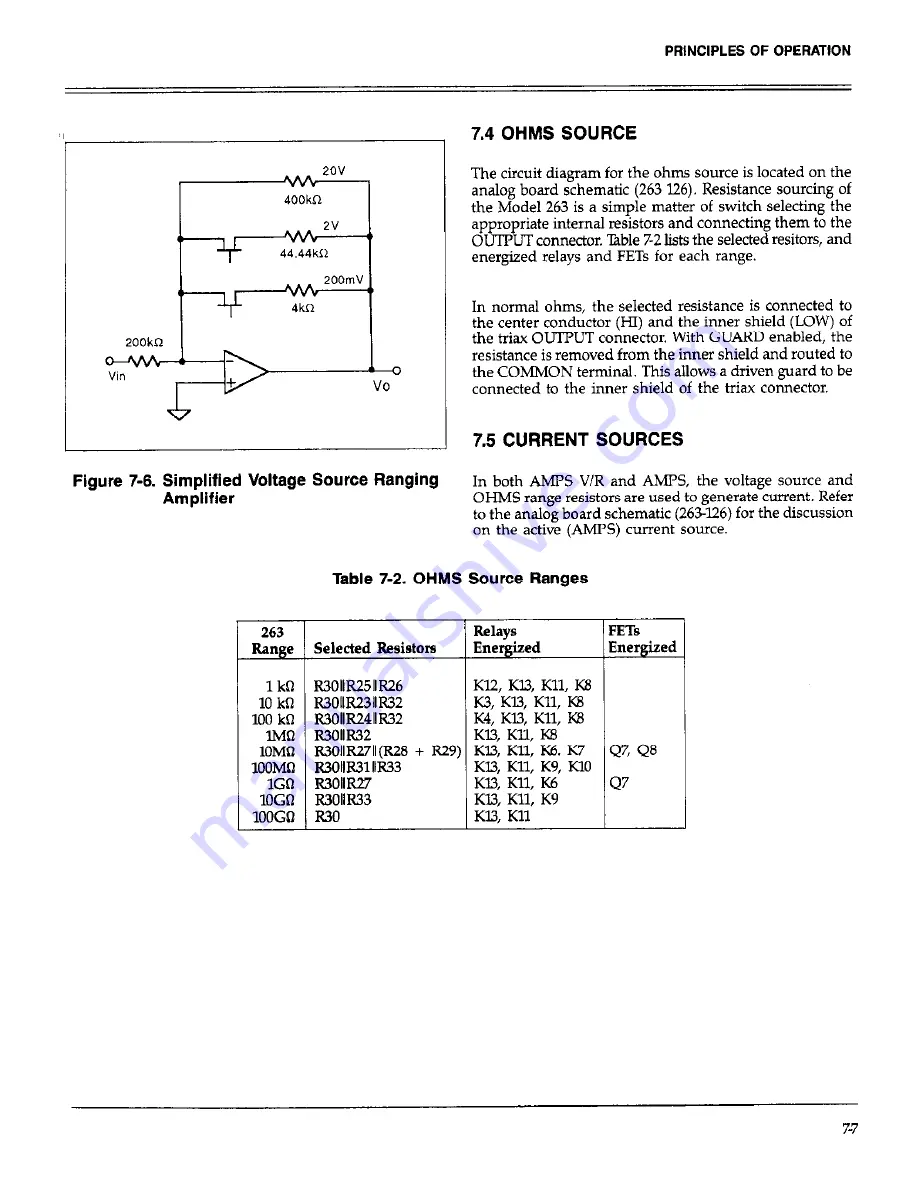 Keithley 263 Instruction Manual Download Page 132