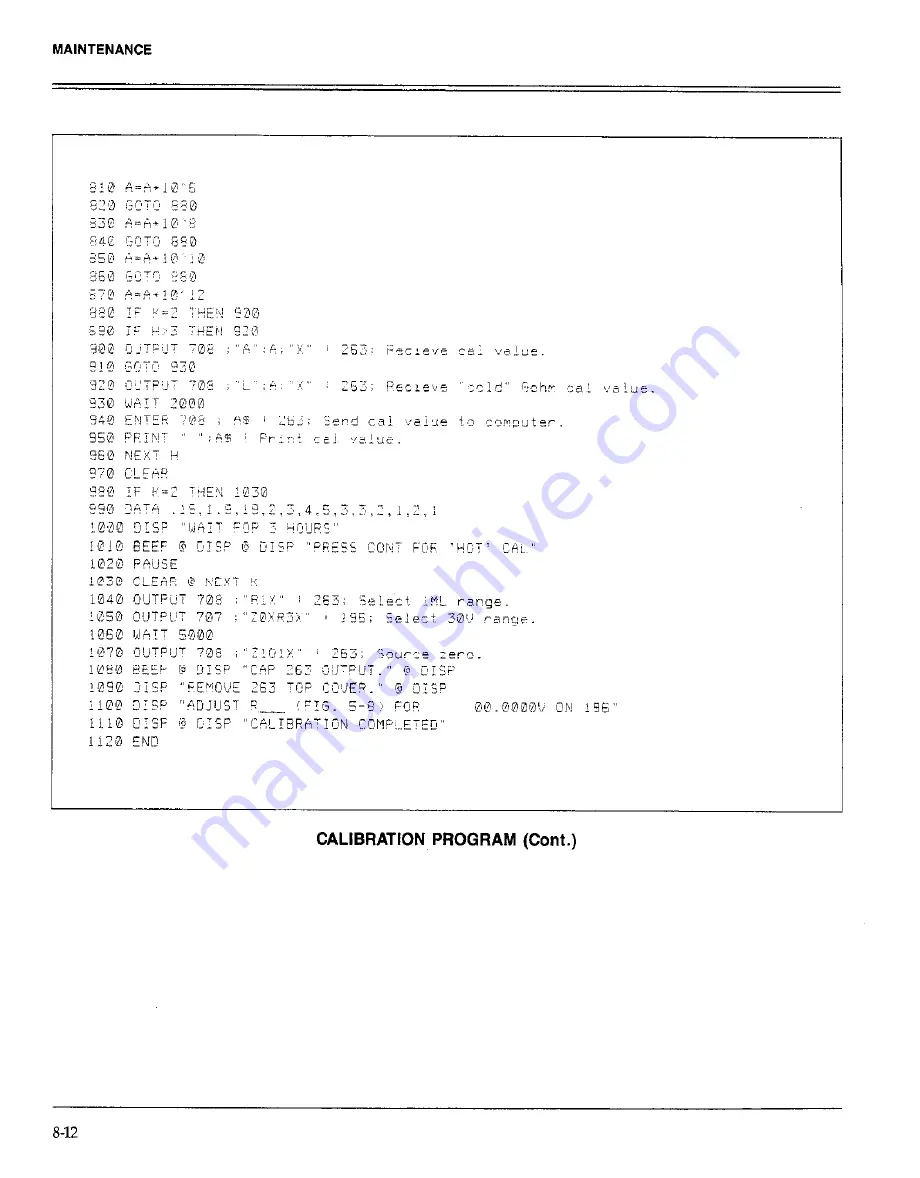 Keithley 263 Instruction Manual Download Page 149