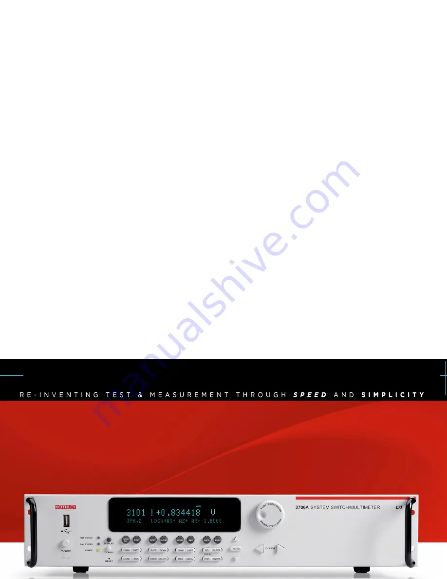 Keithley 3700A Series Скачать руководство пользователя страница 1